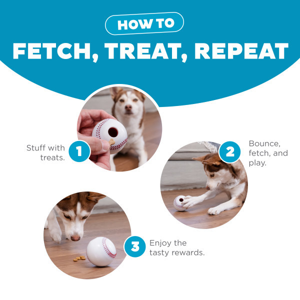 Orbee-Tuff Baseball Treat-Dispensing Dog Chew Toy, White - Image 4