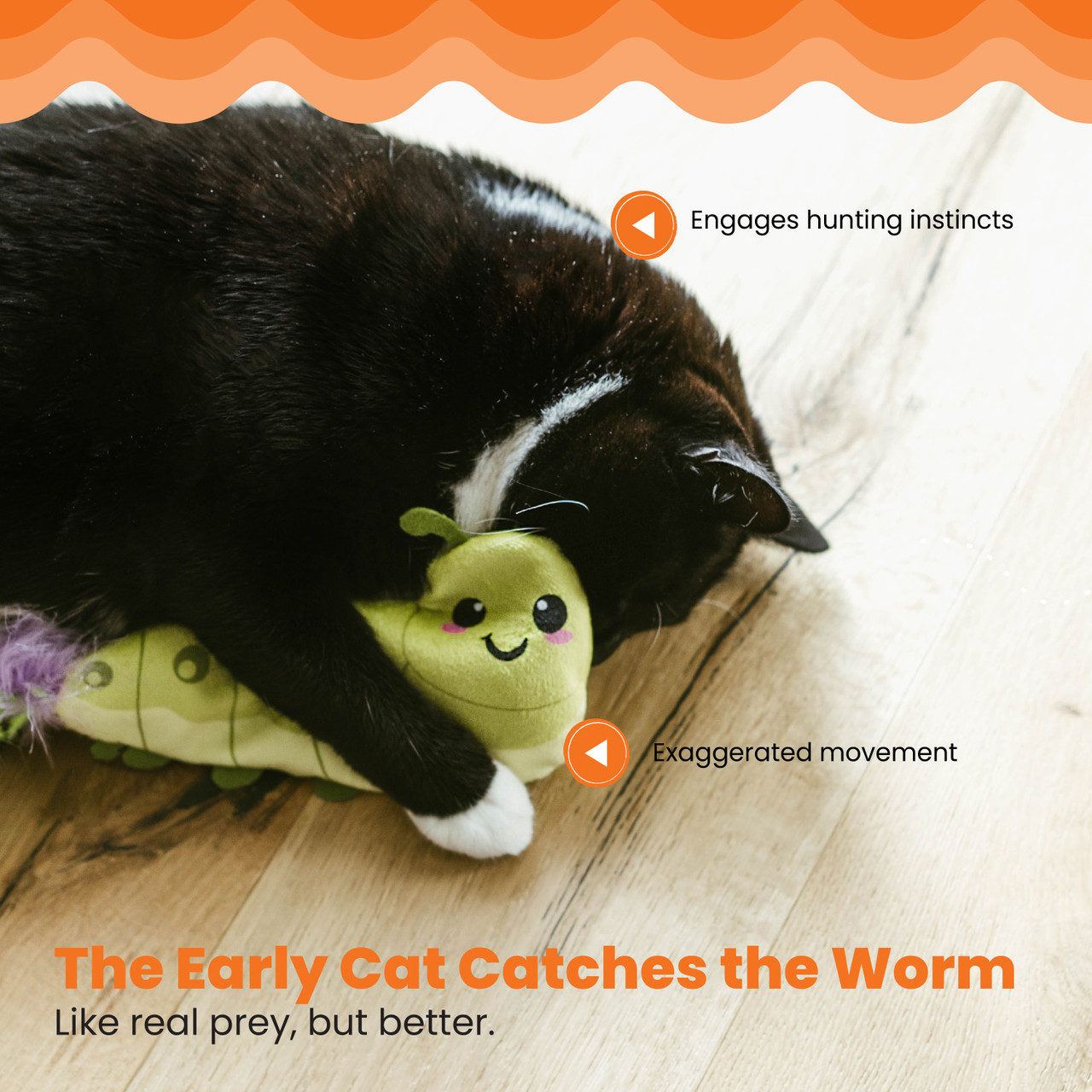 Wiggle Worm Flopping Toy - Image 3