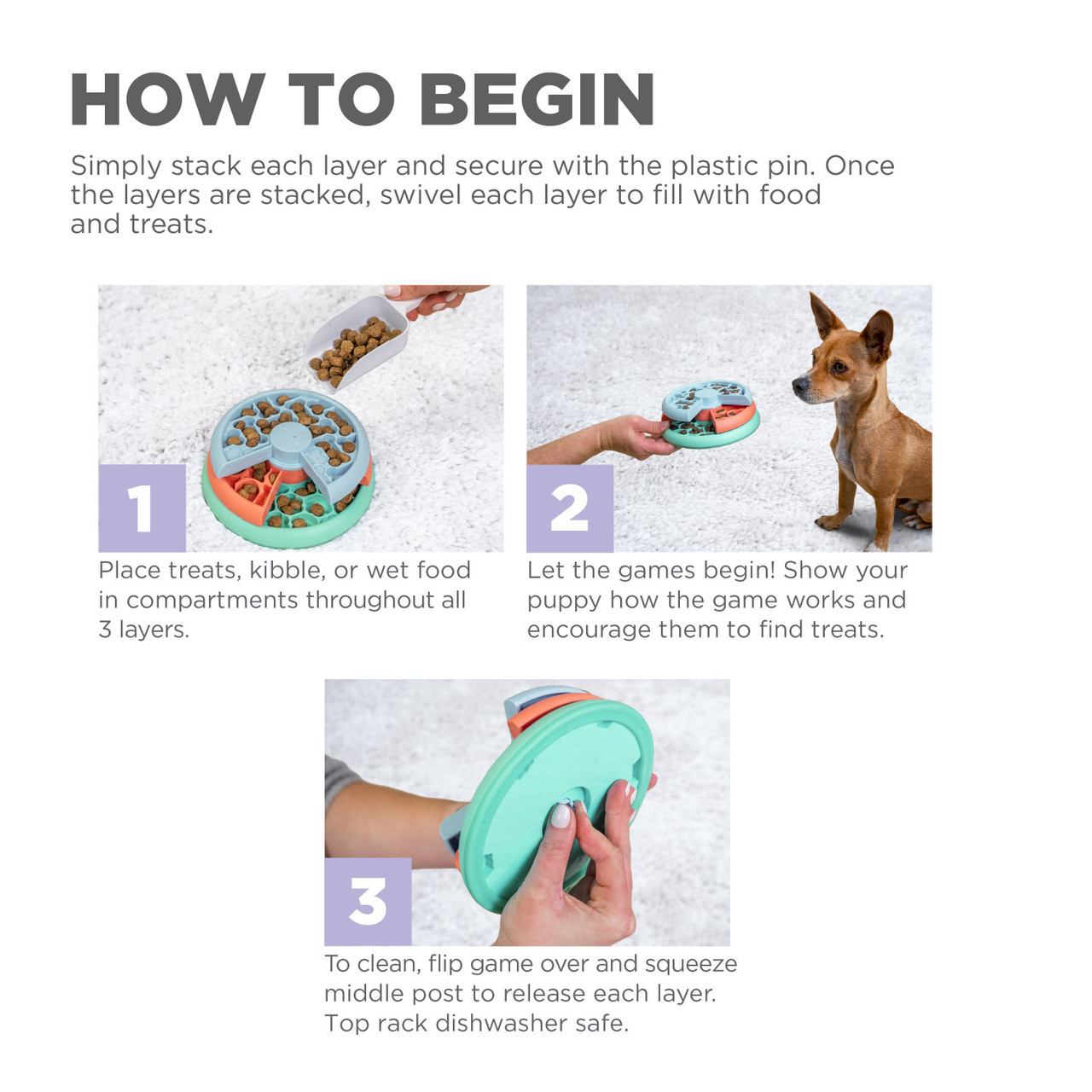 Puppy Lickin' Layers Dog Puzzle Game - Image 4
