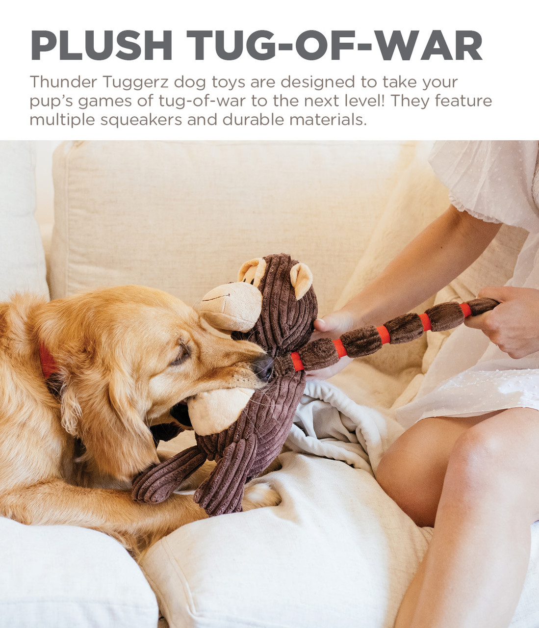 Thunda Tugga Plush Dog Tug Toy - Image 27