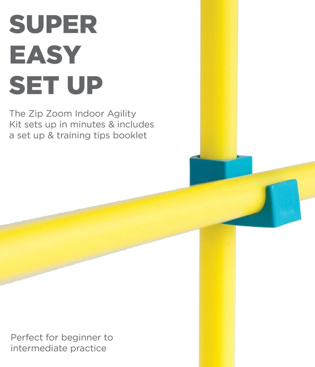 Zip & Zoom Indoor Dog Agility Training Kit for Dogs, Multi - Image 3