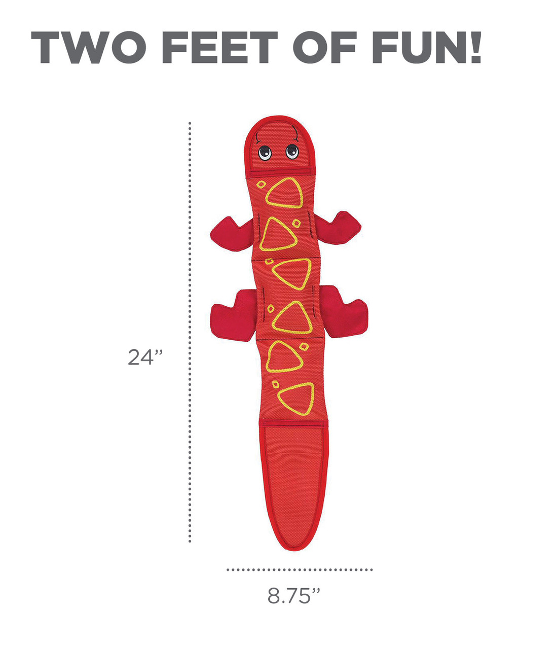 Fire Biterz Lizard Fire Hose Interactive Dog Toy, Large - Image 5