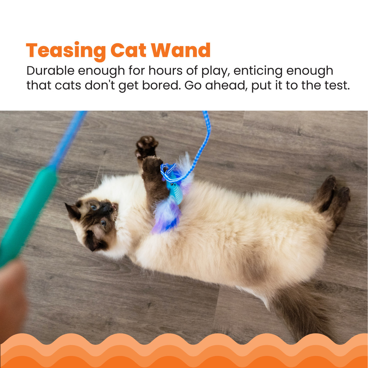 Tail Teaser Air Prey Interactive Cat Wand - Image 2