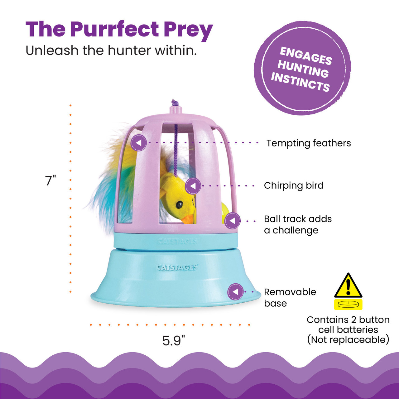 2in1 Track Topper Chirping Bird Toy - Image 3