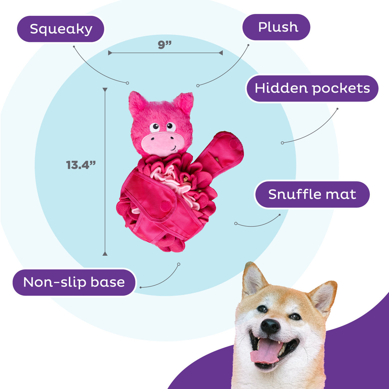 Snuffle Palz Interactive Plush Dog Puzzle and Snuffle Mat for Dogs - Image 9