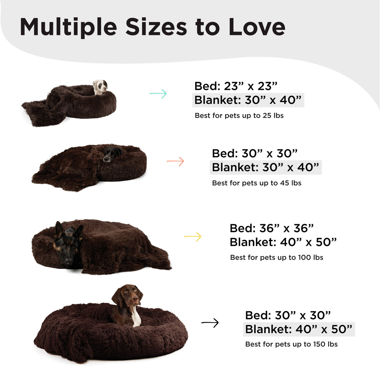 2 Piece Bundle: Donut Shag Bed, Throw Blanket Cat & Dog Bundle Set, 30x30 - Image 20