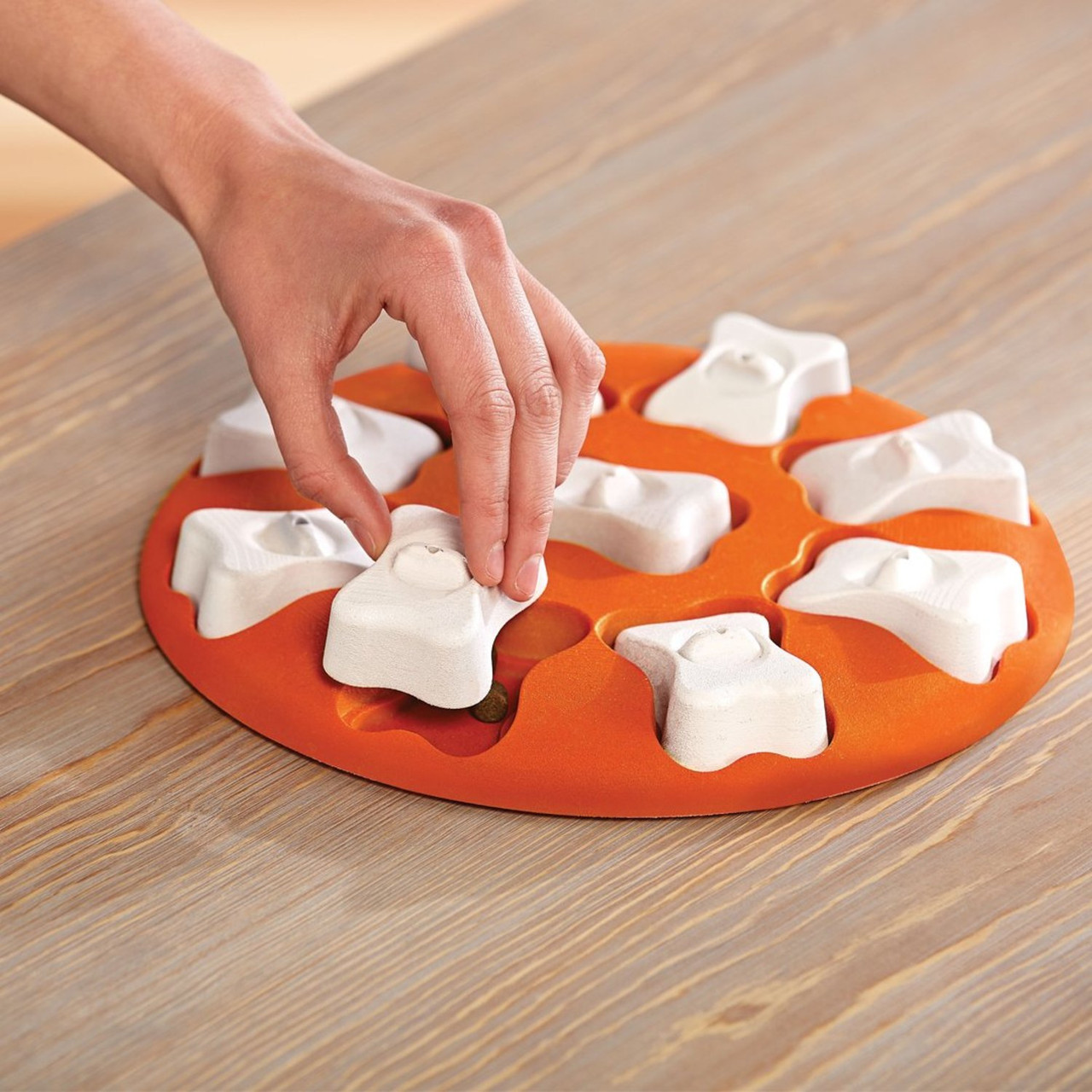 Dog Smart Interactive Treat Puzzle Dog Toy, Orange - Image 7