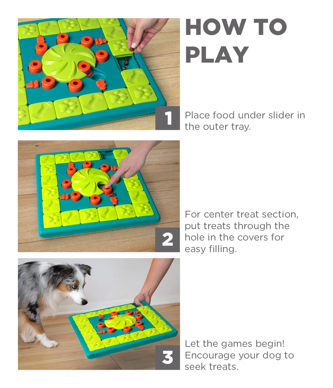 MultiPuzzle Interactive Dog Treat Puzzle Toy, Blue - Image 5