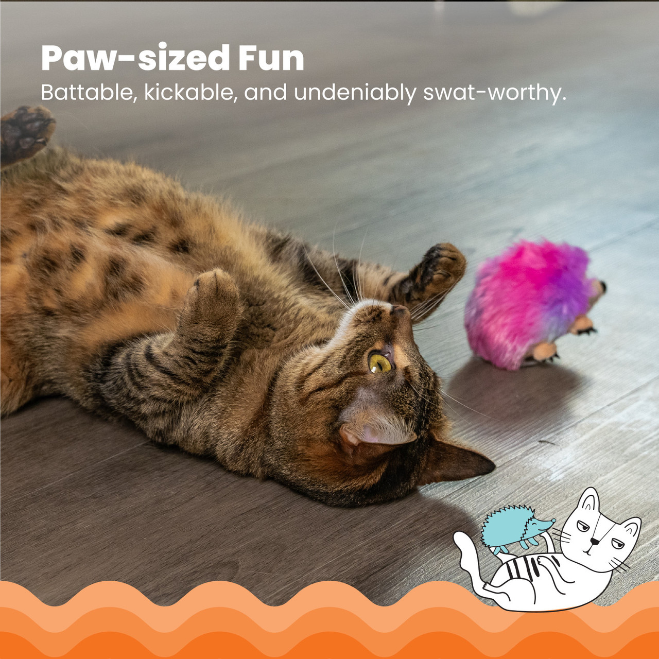 Catnip Plushies Hedgehog Plush Catnip Cat Toy - Image 5