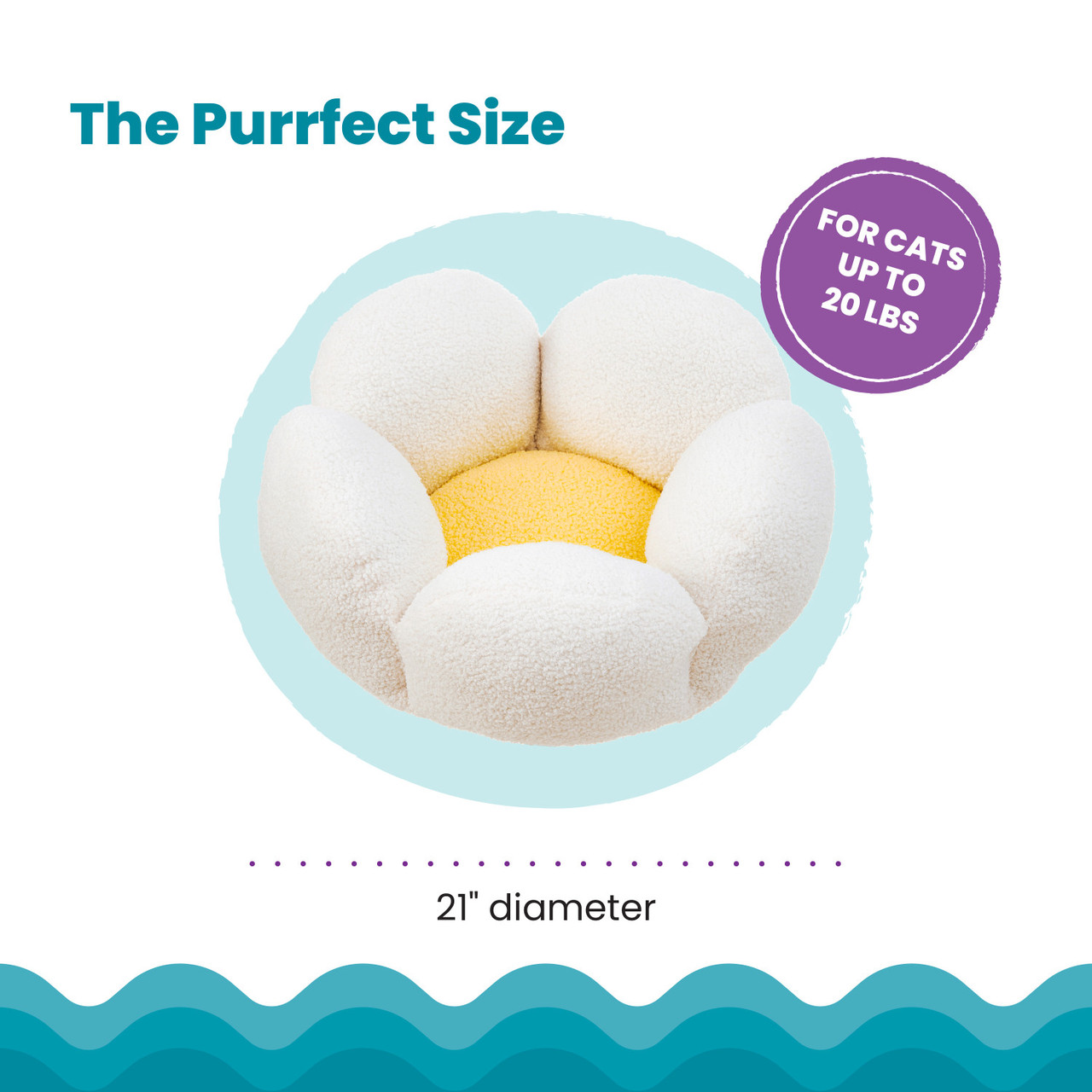 Purrfect Petals Cat Bed - Image 4