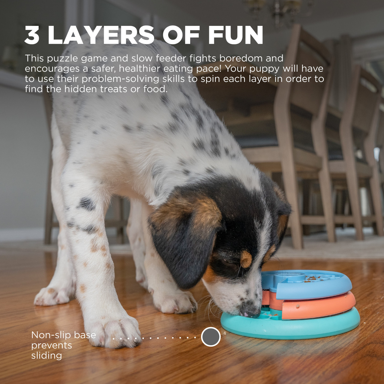 Puppy Lickin' Layers Dog Puzzle Game - Image 2