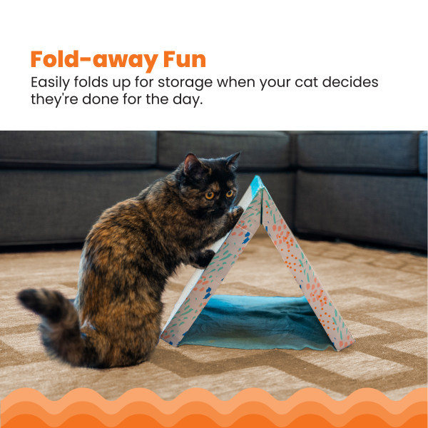 Fold Away Tunnel and Cat Scratcher, Multi - Image 2
