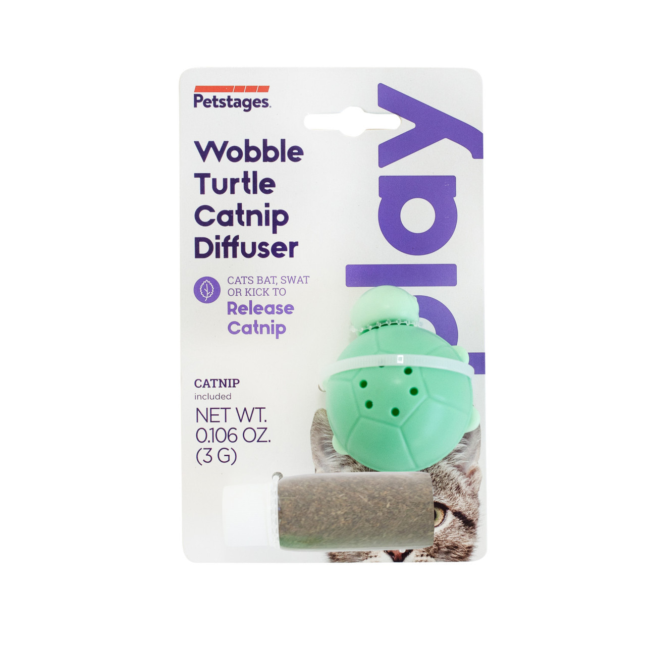 Wobble Turtle Catnip Diffuser Cat Toy, Green - Image 6