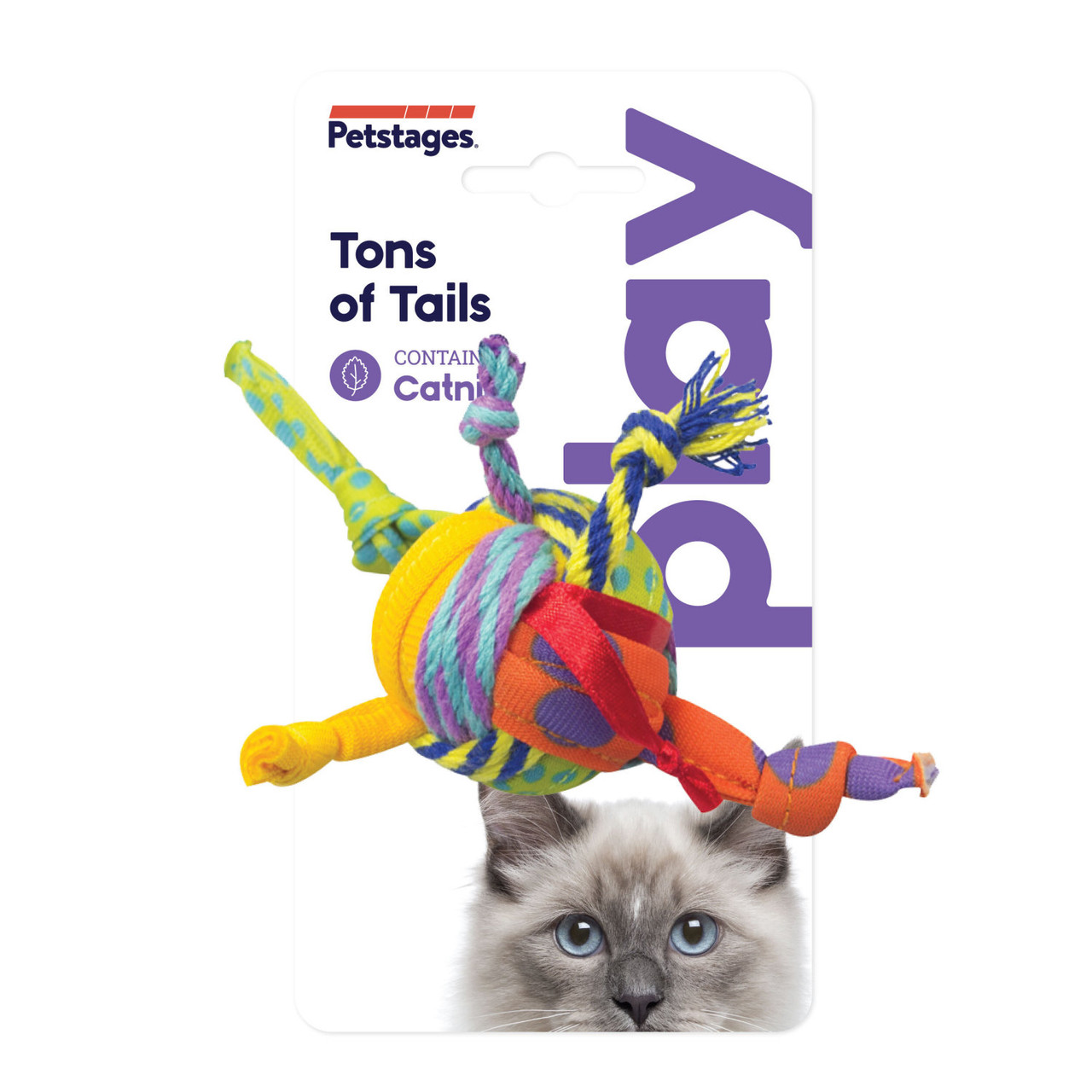 Tons of Tails Dental Cat Toy, Multi - Image 6
