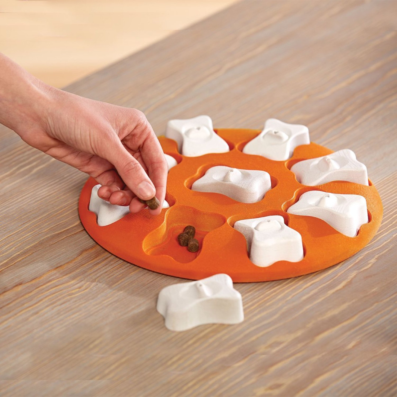 Dog Smart Interactive Treat Puzzle Dog Toy, Orange - Image 6