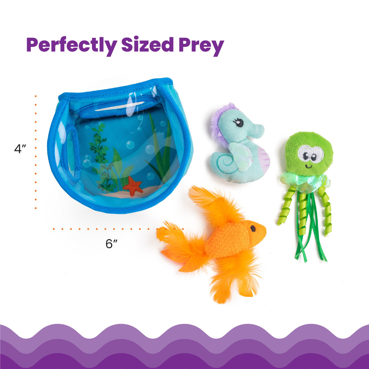 Hide & Seek Fish Bowl Cat Puzzle Toy, Blue - Image 5