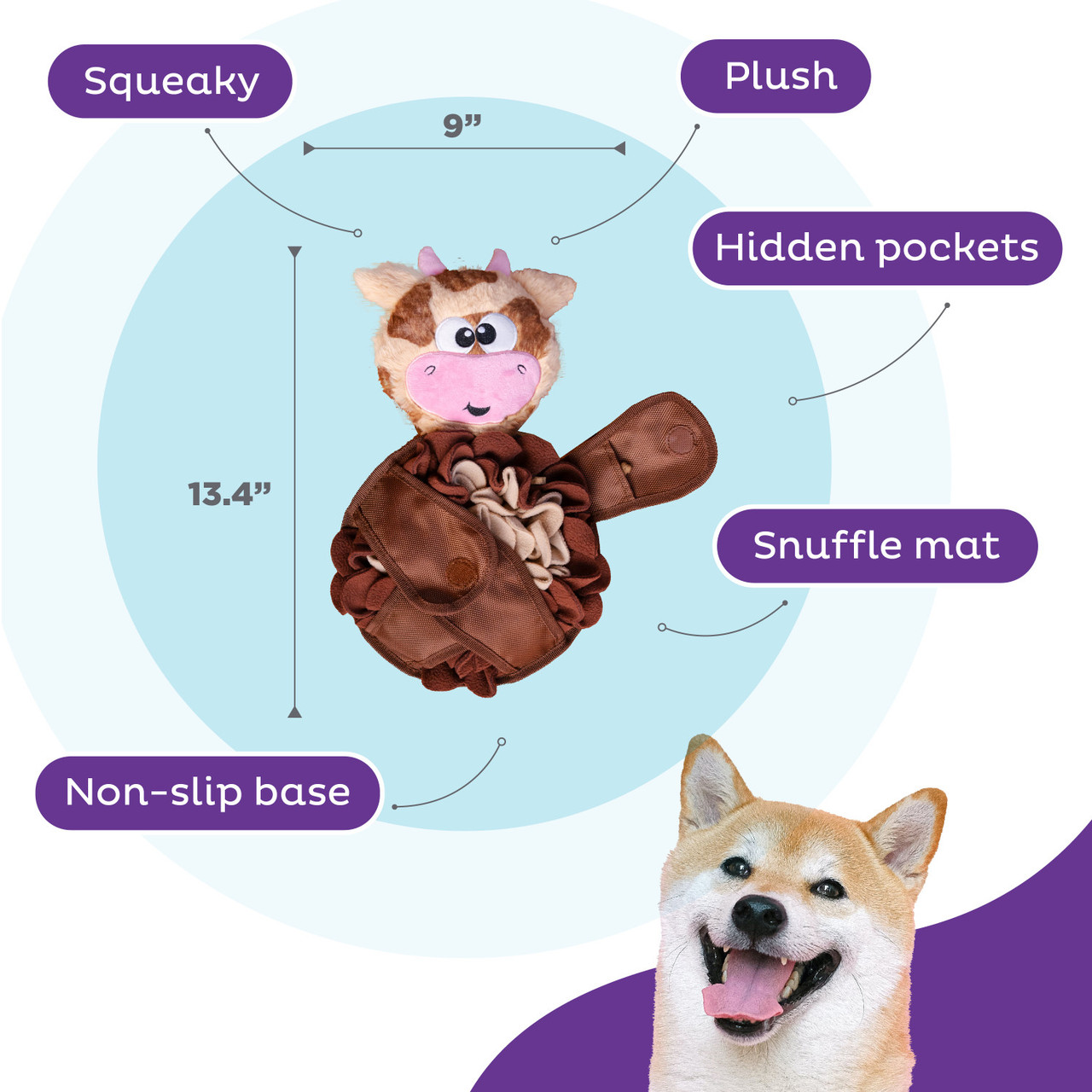 Snuffle Palz Interactive Plush Dog Puzzle and Snuffle Mat for Dogs - Image 3