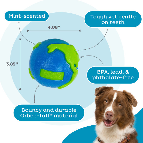 Orbee-Tuff Planet Ball Treat-Dispensing Dog Toy, Large - Image 3