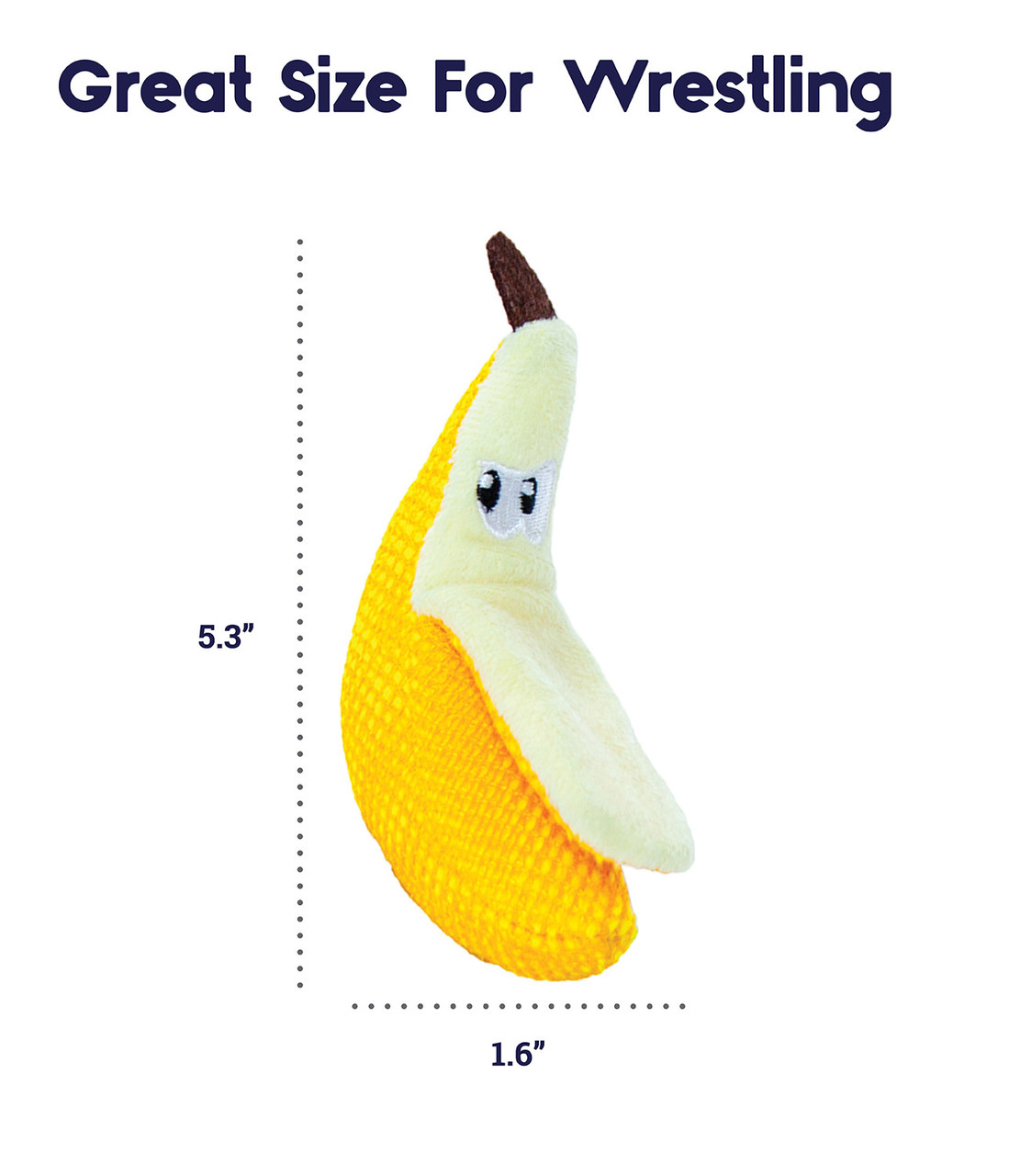 Dental Banana Cat Chew Toy, Yellow - Image 5