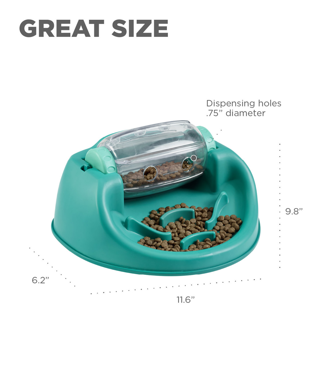 Dog Spin N' Eat Puzzle, Green - Image 6