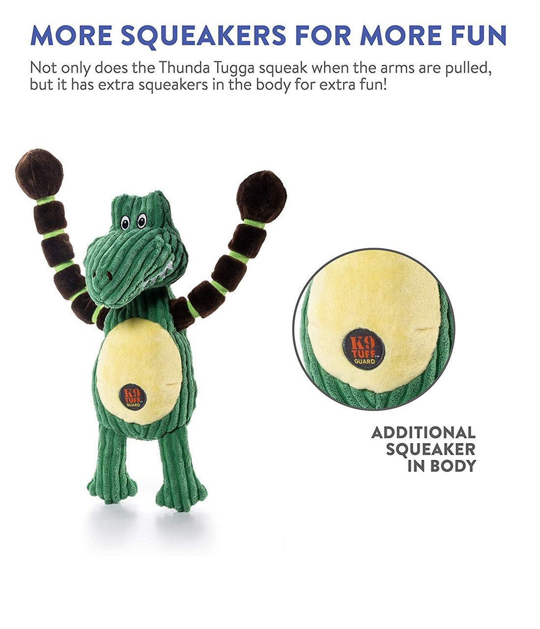 Thunda Tugga Plush Dog Tug Toy - Image 6