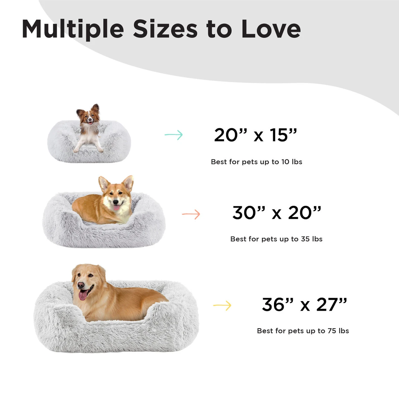 Soothe & Snooze Lounge Shag Dog Bed - Image 6