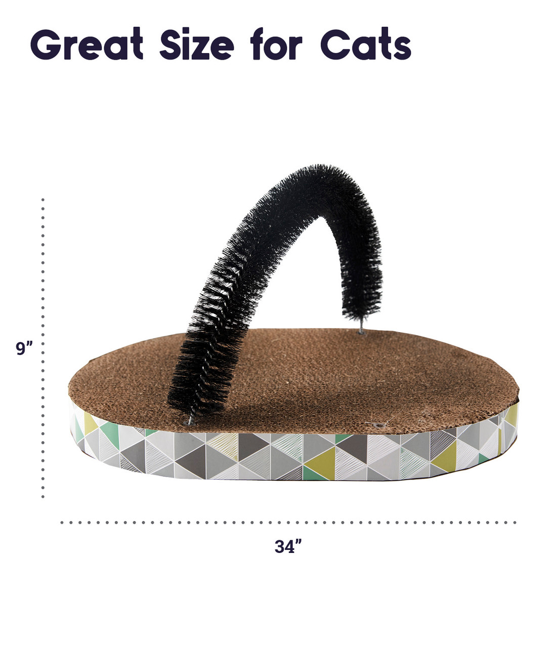 Scratch & Groom Cat Scratch Pad, Tan - Image 6