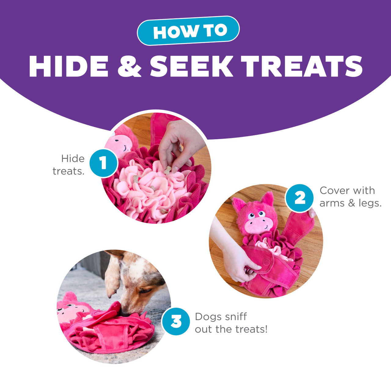 Snuffle Palz Interactive Plush Dog Puzzle and Snuffle Mat for Dogs - Image 10