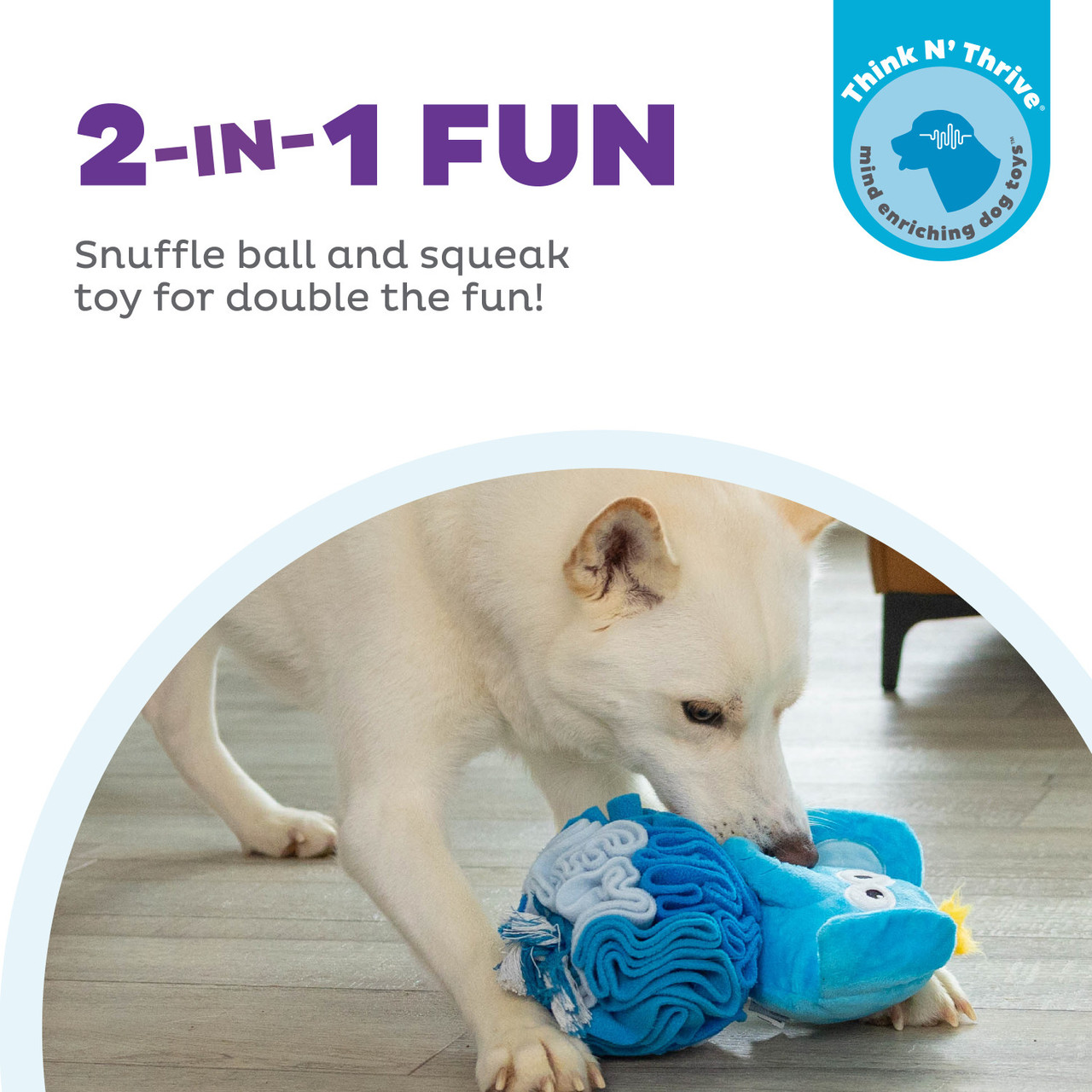 Stuff N' Snuffle Elephant, Blue - Image 2