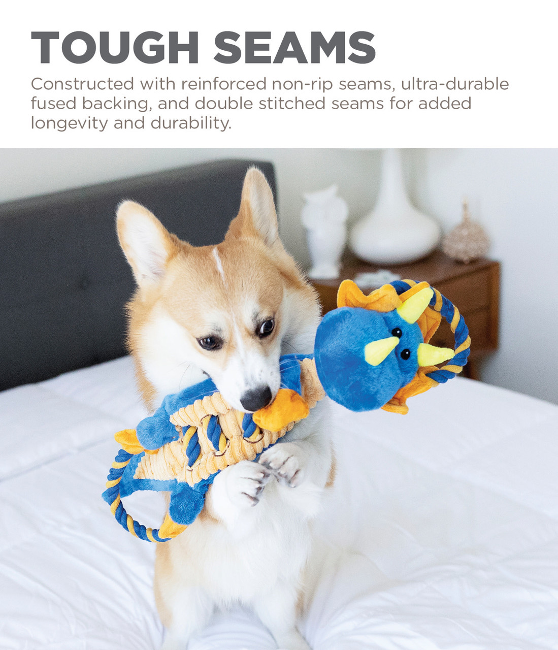 Ropes-A-Go-Go Interactive Plush Dog Tug Toy - Image 11