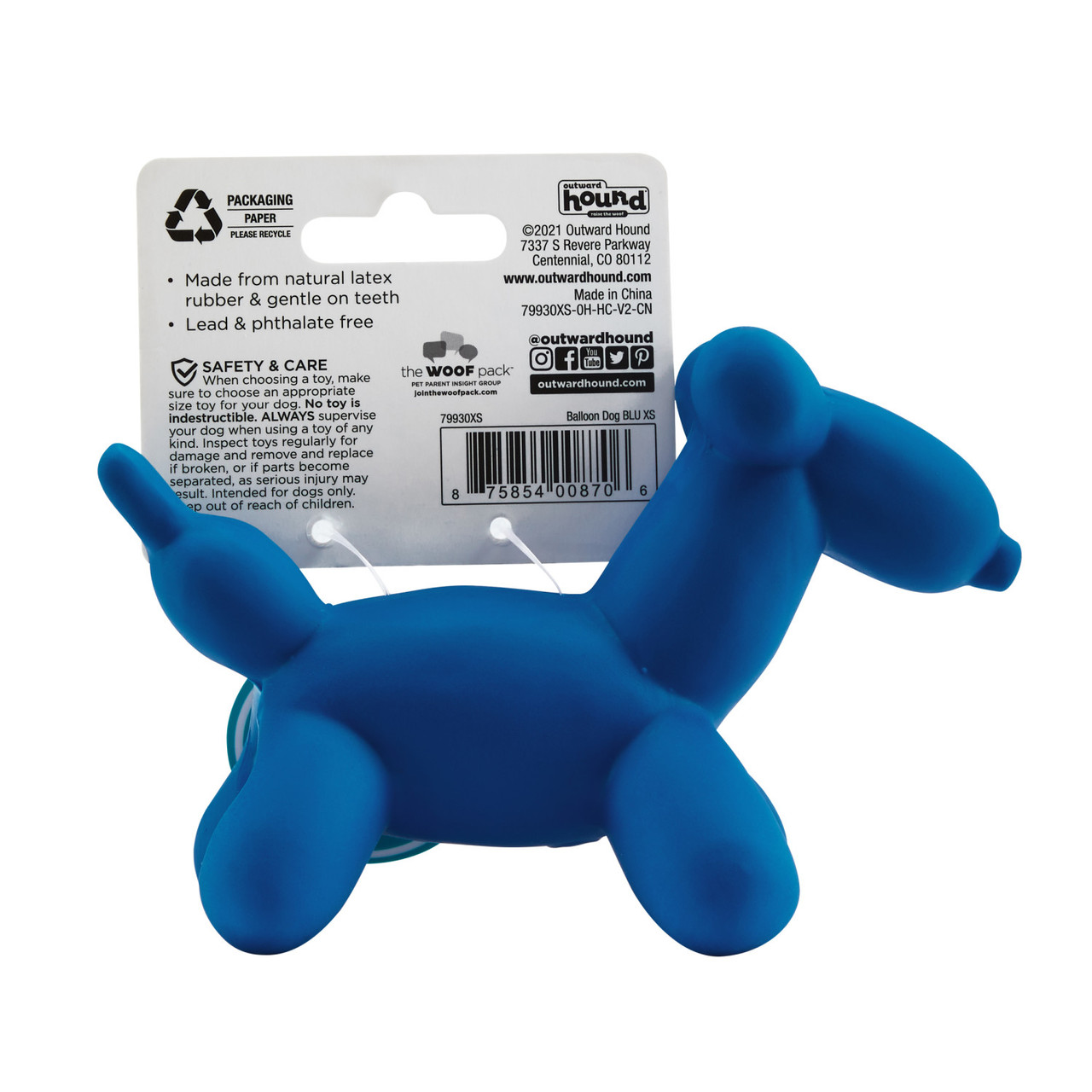 Latex Rubber Balloon Squeaky Dog Toy - Image 9