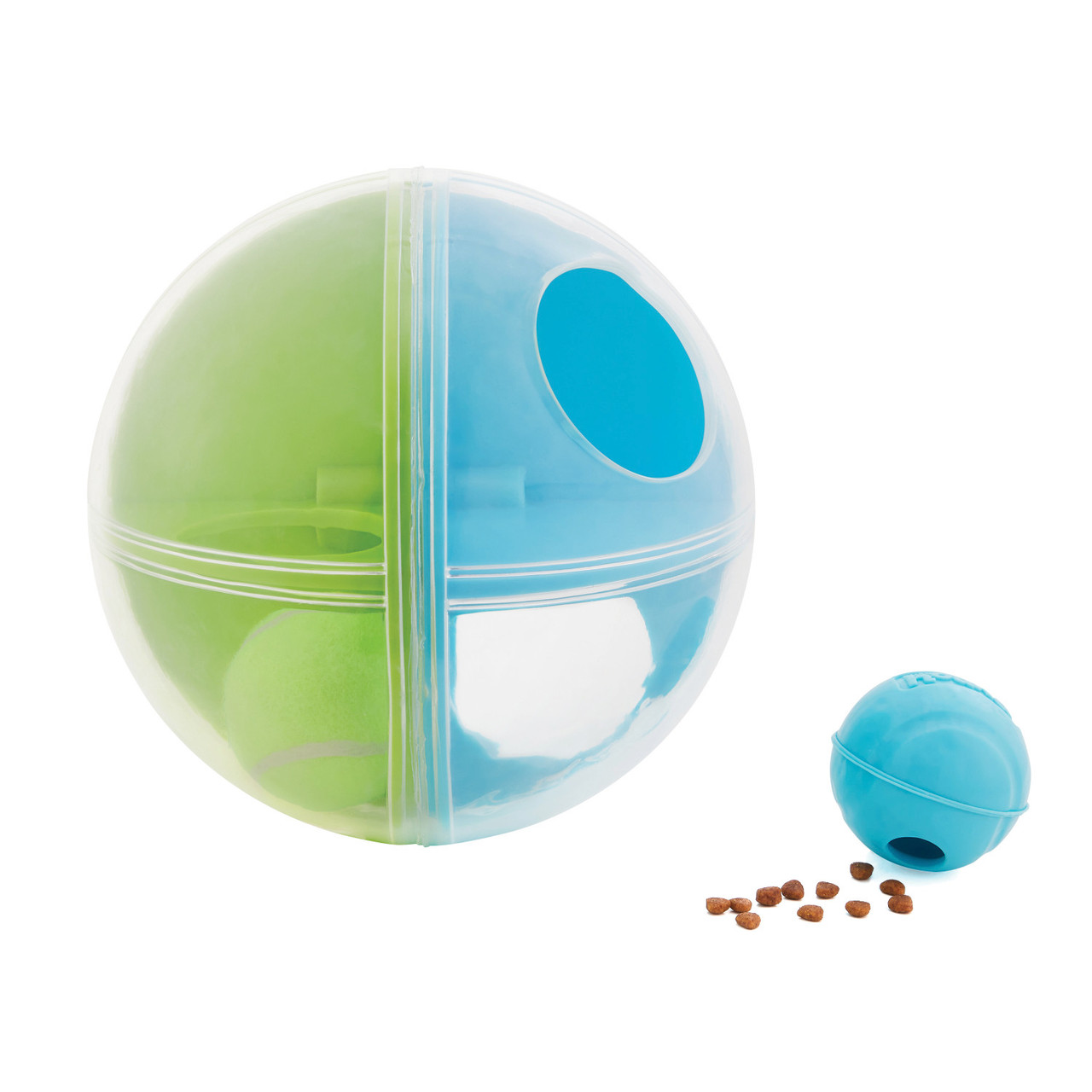 A-Maze Ball Dog Puzzle Treat Ball Dog Enrichment Toy, Green