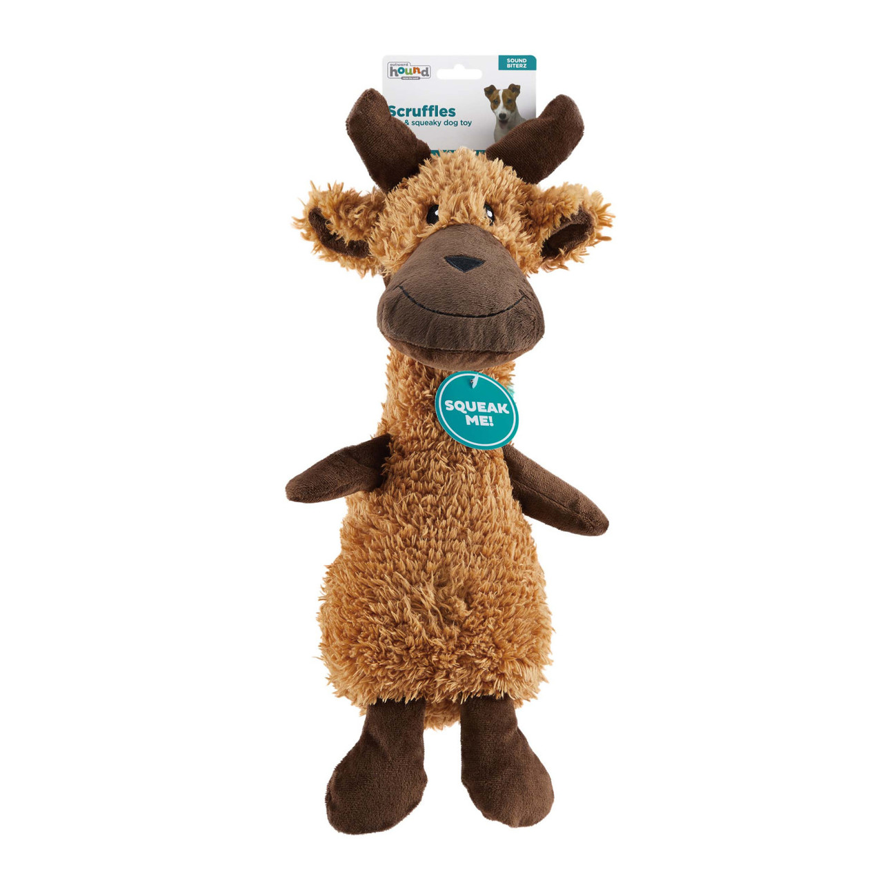 Scruffles Plush Dog Toy, Moose - Image 14