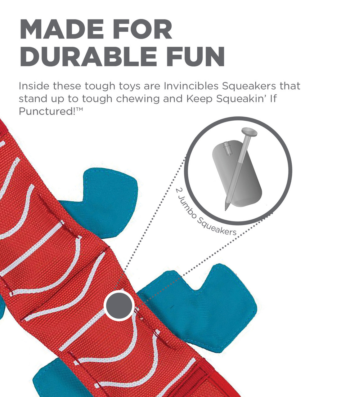 Fire Biterz Lizard Fire Hose Interactive Dog Toy, Medium - Image 4
