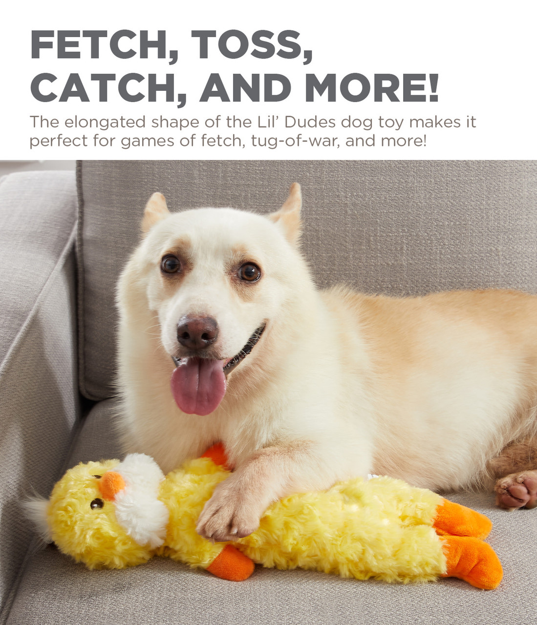 Lil' Dudes Plush Dog Toy - Image 11
