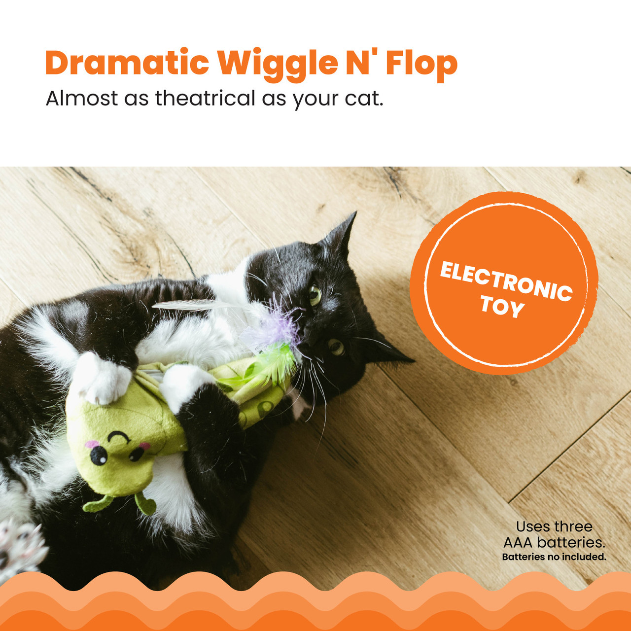Wiggle Worm Flopping Toy - Image 2