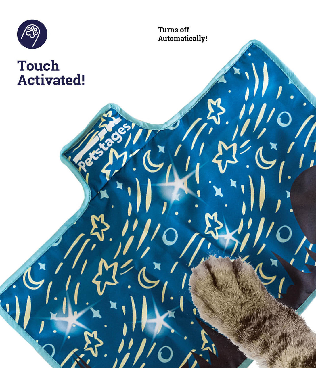 Swat and Play Quiet Mat for Cats, Blue - Image 4