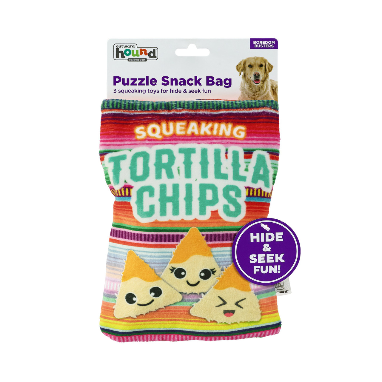 Snack Bag Tortilla Chips Puzzle Dog Toy, Multi - Image 6