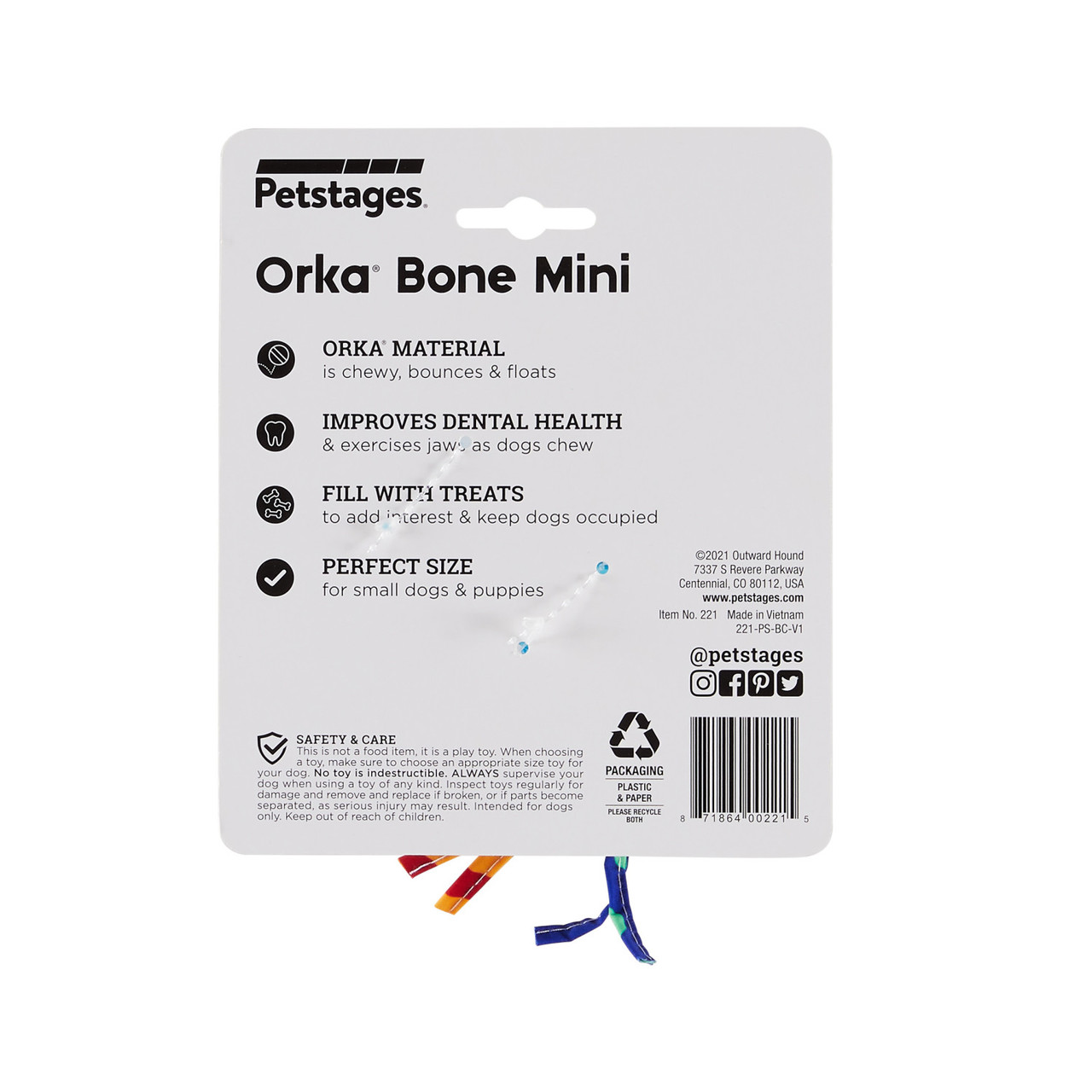 Orka Alternative Dog Chew Toy, Bone - Image 8