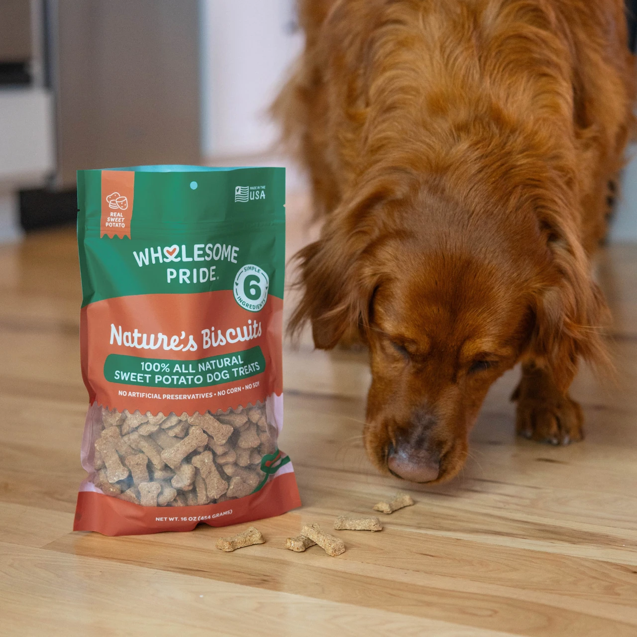 Wholesome Pride Nature's Biscuits Mini Dog Treats, 16oz - Image 5