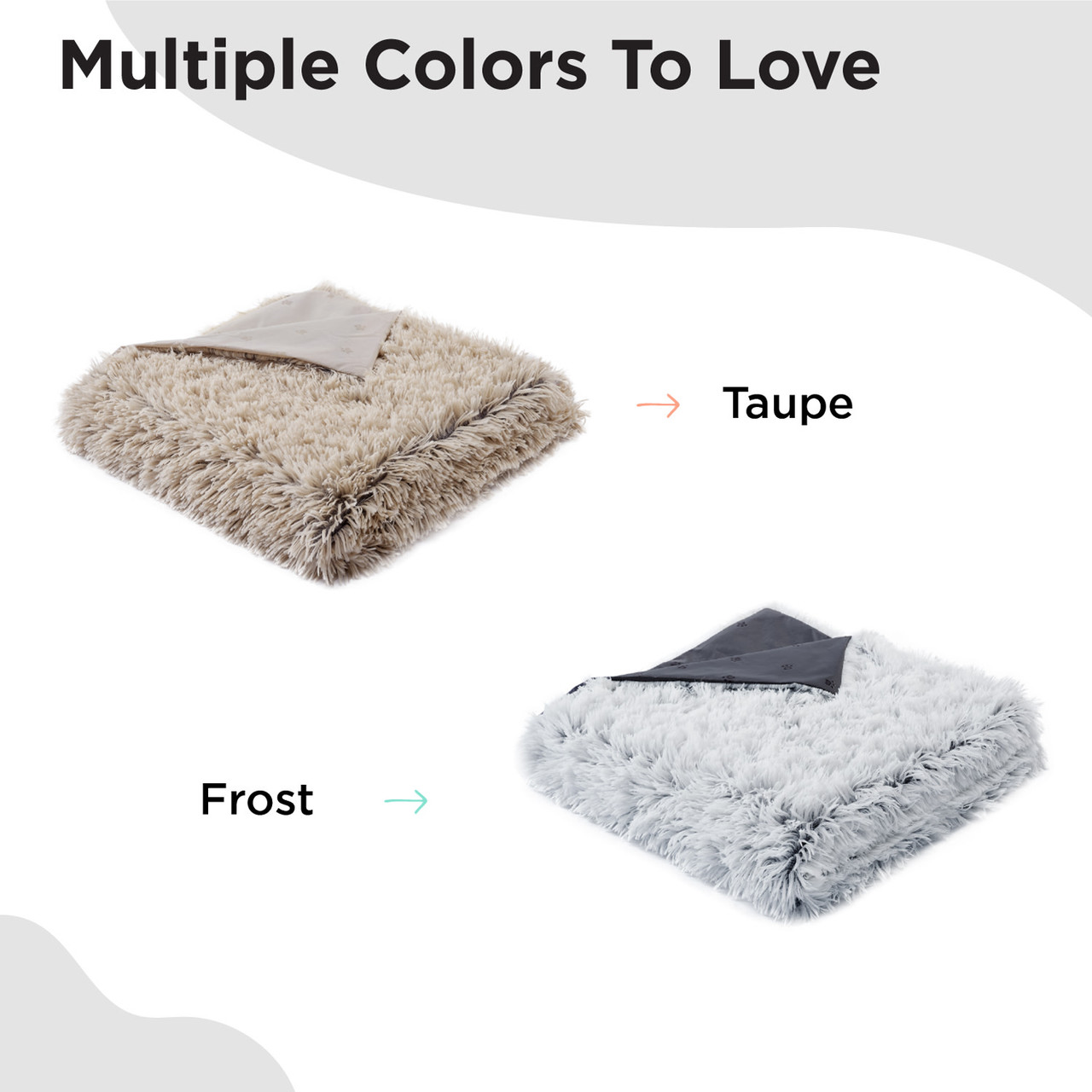 Calming Shag Oversized Dog Blanket for Large Dogs, Frost, 60X80 - Image 5