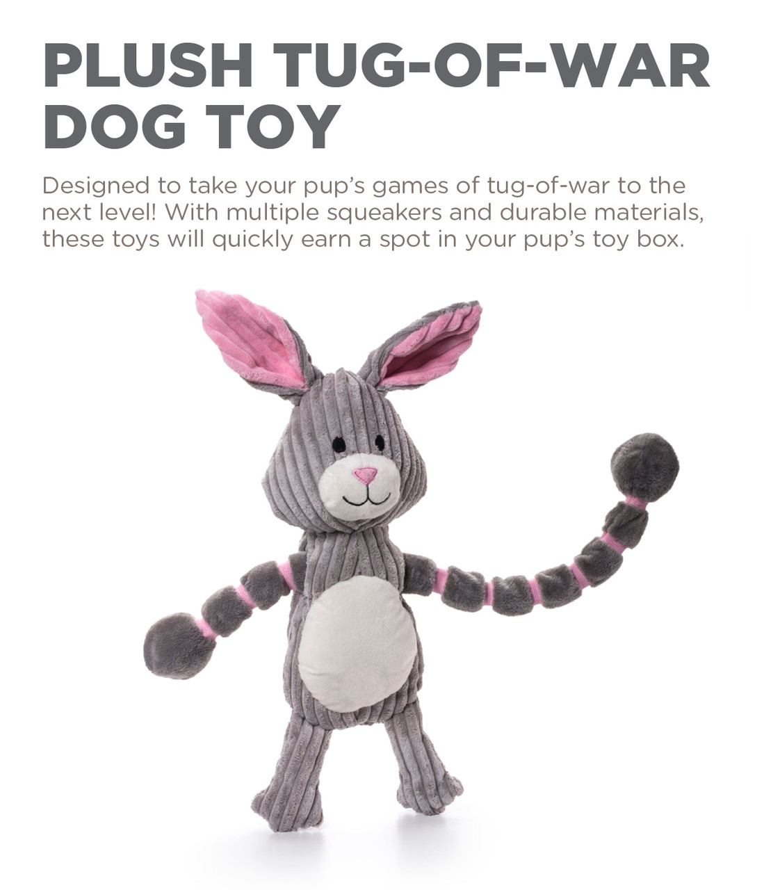 Thunda Tugga Plush Dog Tug Toy - Image 12