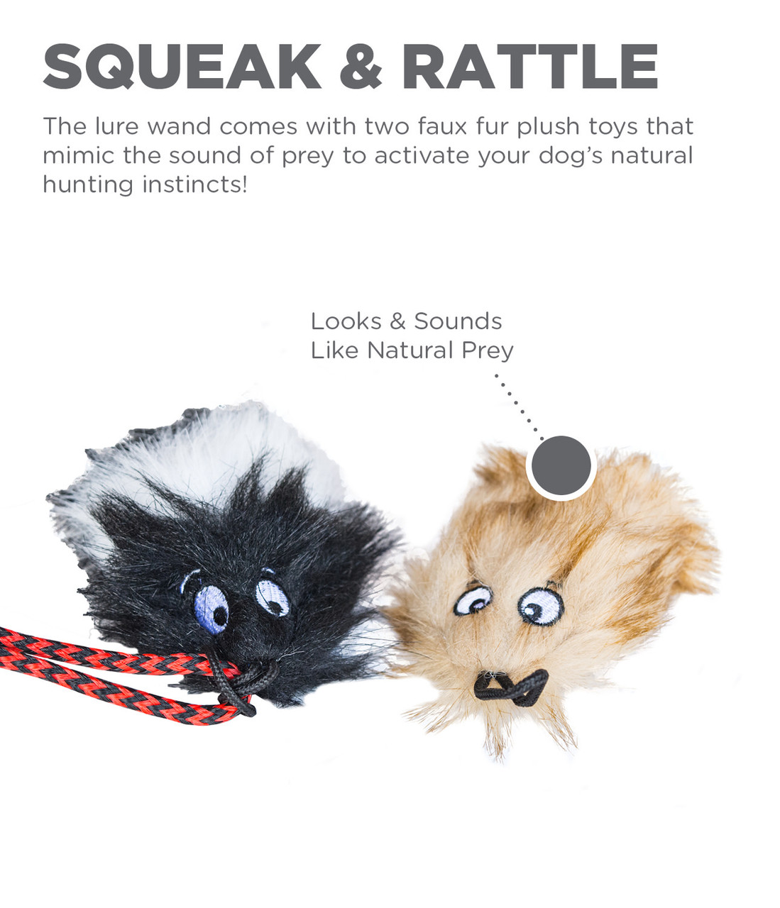 Tail Teaser Dog Wand Lure Toy - Image 13