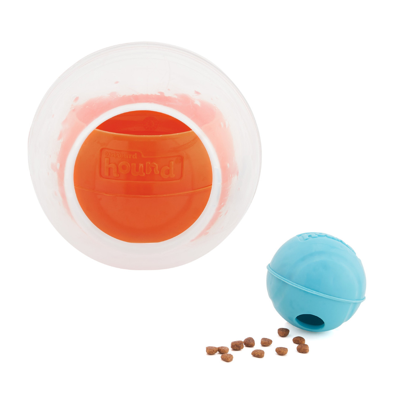Dog Rumble Puzzle Interactive Dog Ball Puzzle, Orange