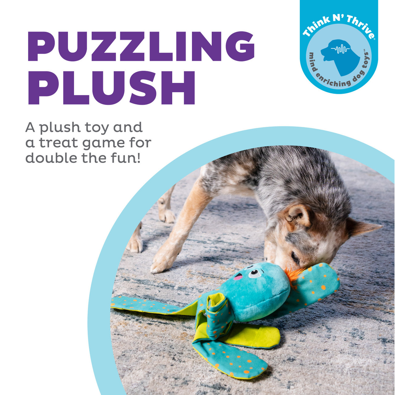 Silly Legz Interactive Plush Dog Puzzle, Blue - Image 2
