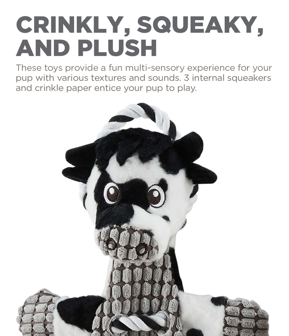 Ropes-A-Go-Go Interactive Plush Dog Tug Toy - Image 3