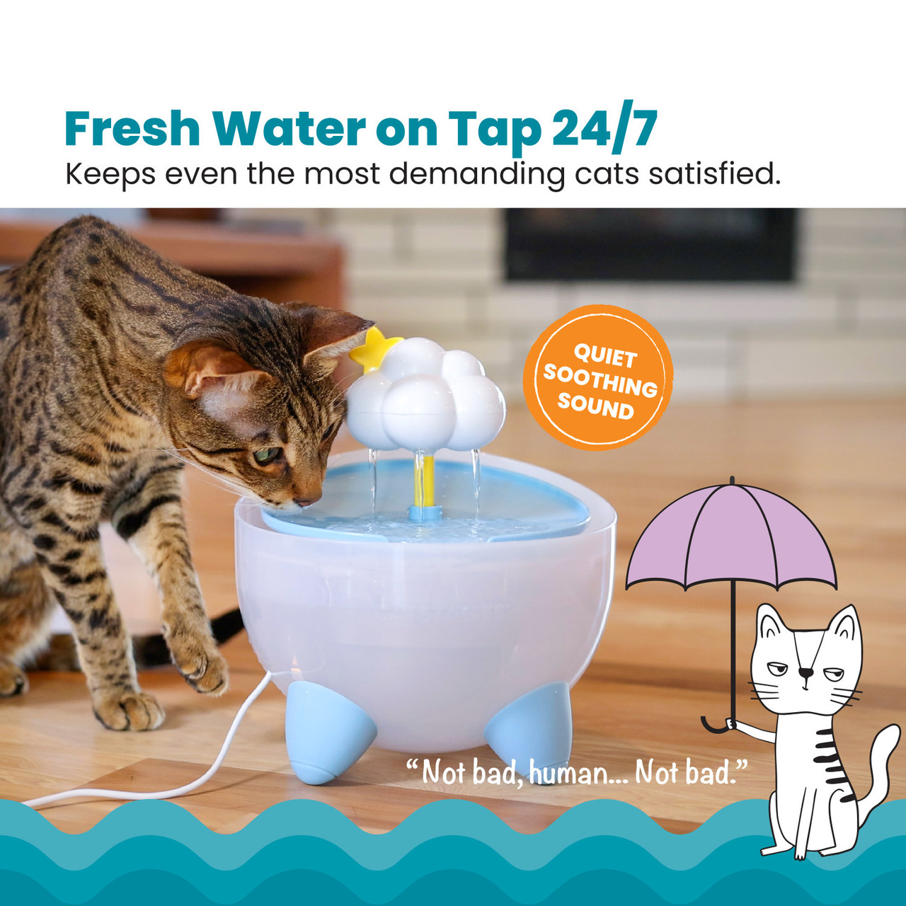 Purrfect Rain Fountain - Image 6