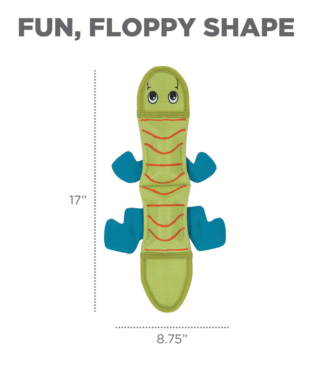 Fire Biterz Lizard Fire Hose Interactive Dog Toy, Medium - Image 12
