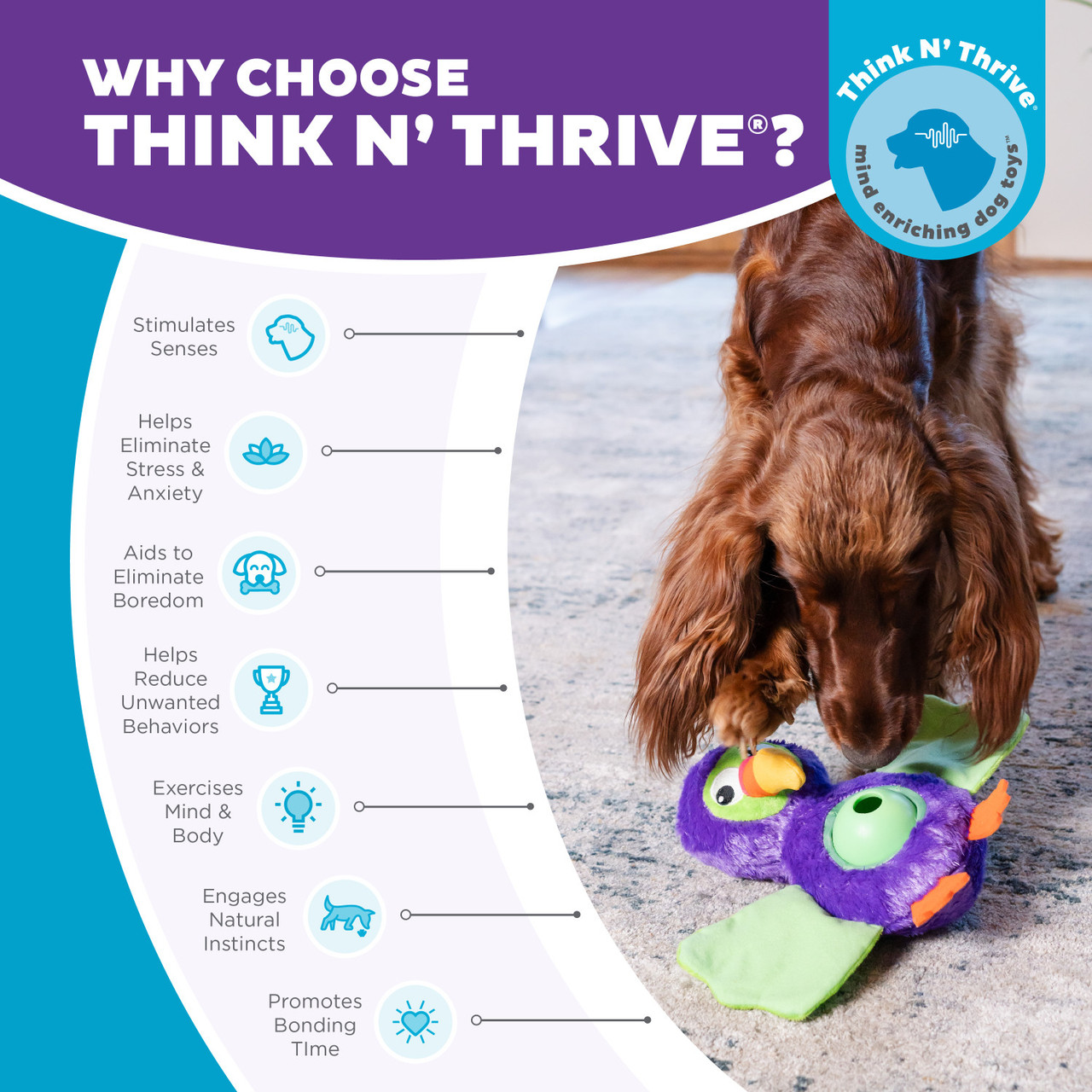 Hide-Ablez Interactive Plush Dog Puzzle with Treat Ball - Image 6