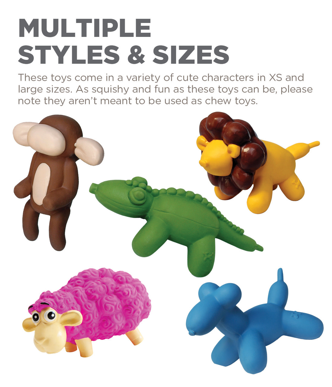 Latex Rubber Balloon Squeaky Dog Toy - Image 4